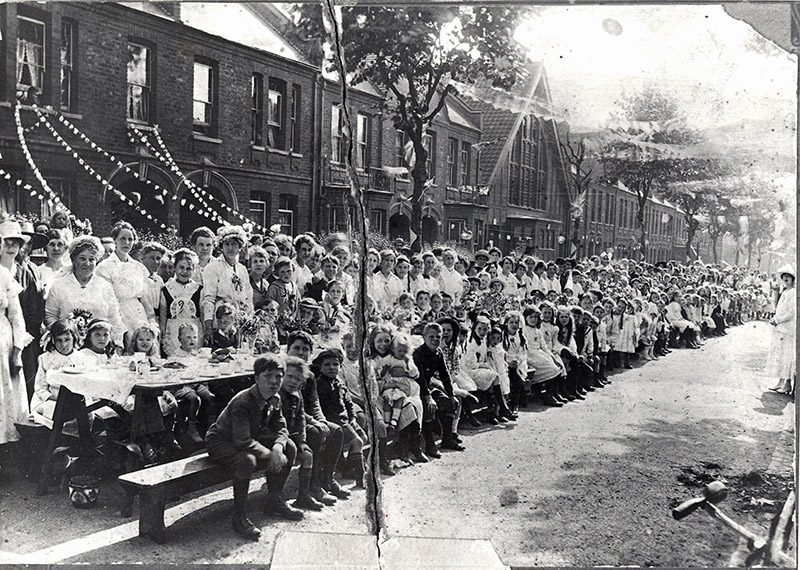 Courtenay Road, WW1 Street Party, courtesy of Vestry House Museum